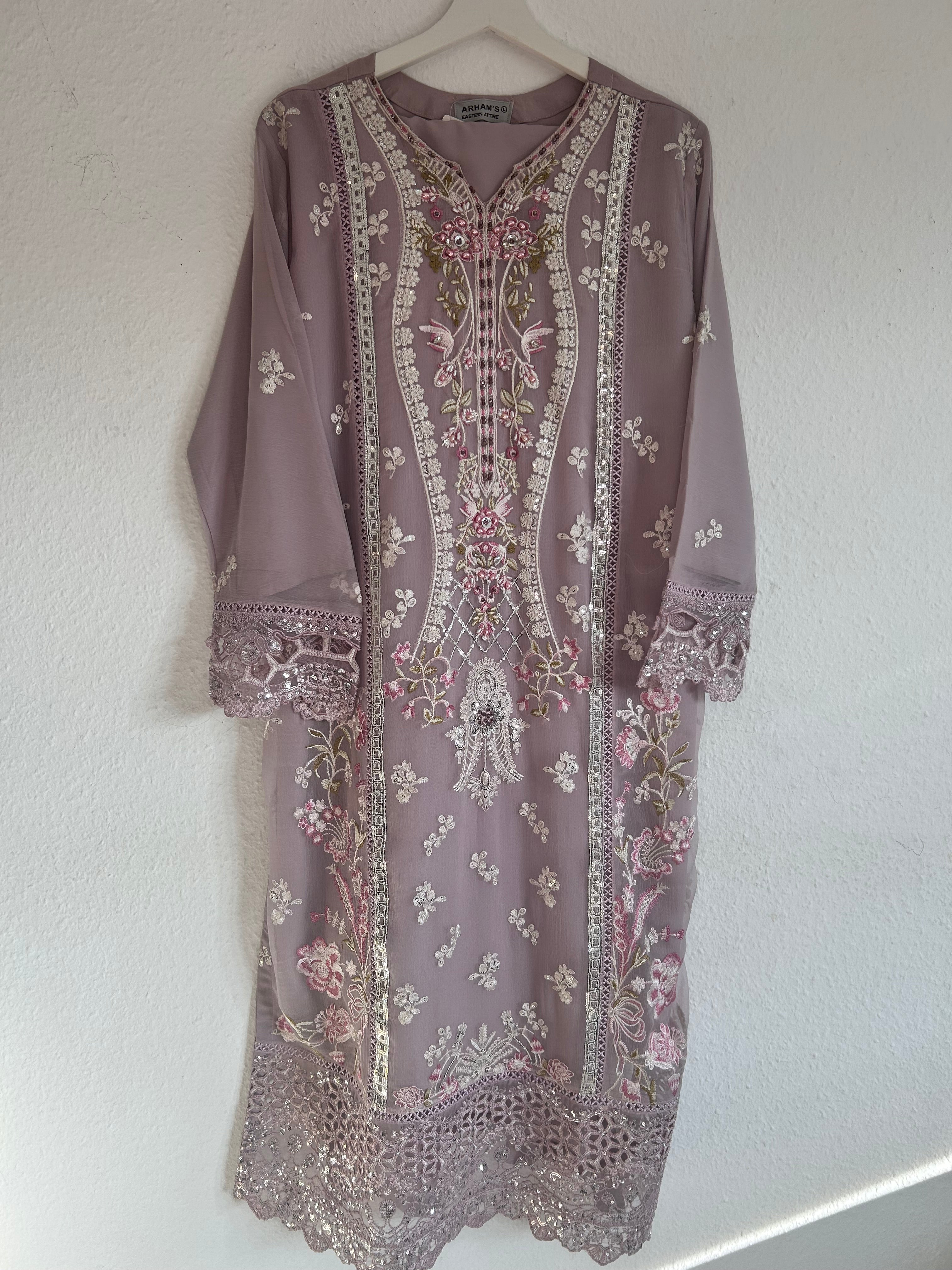 3-piece Chiffon lilac