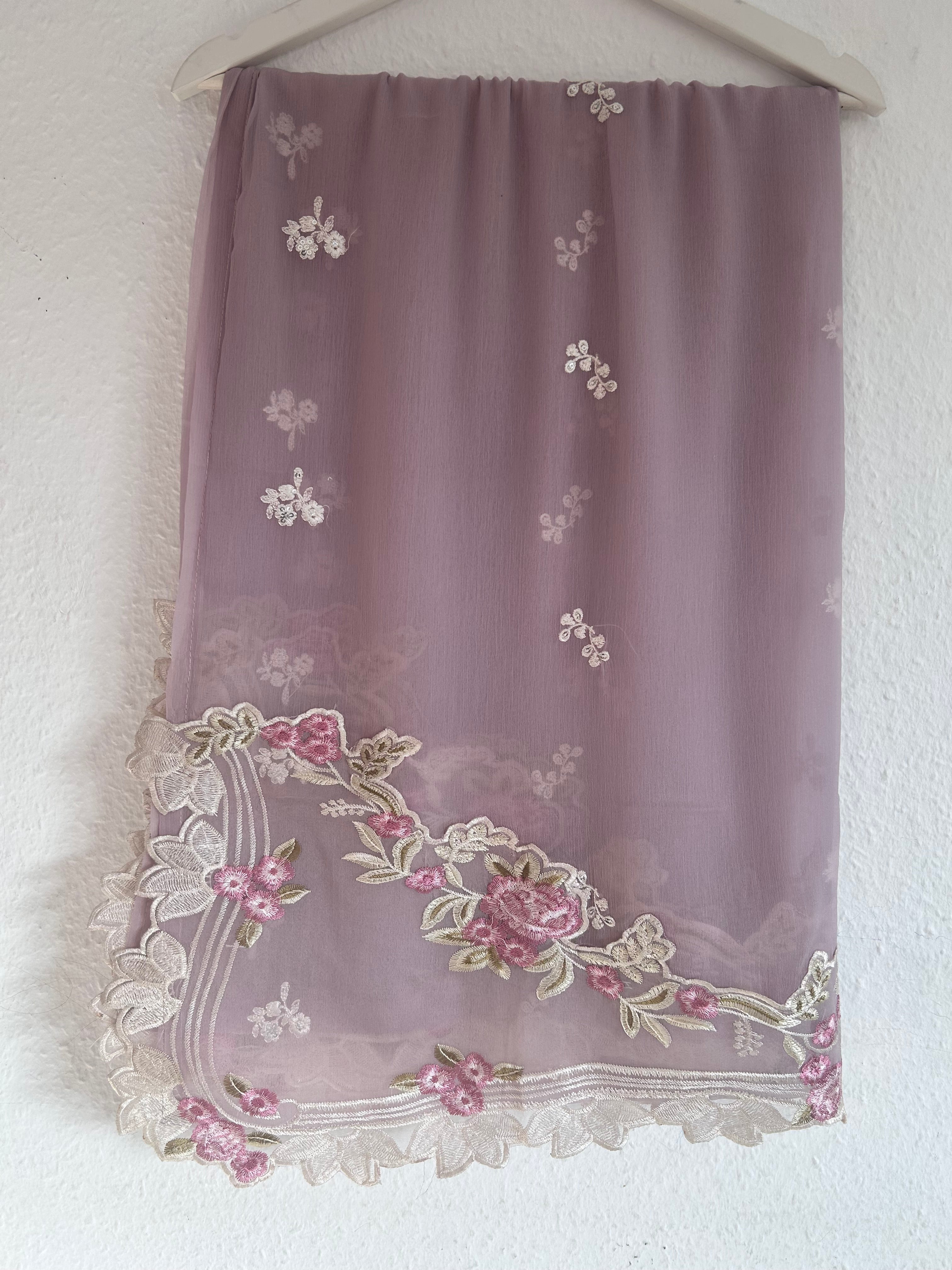 3-piece Chiffon lilac