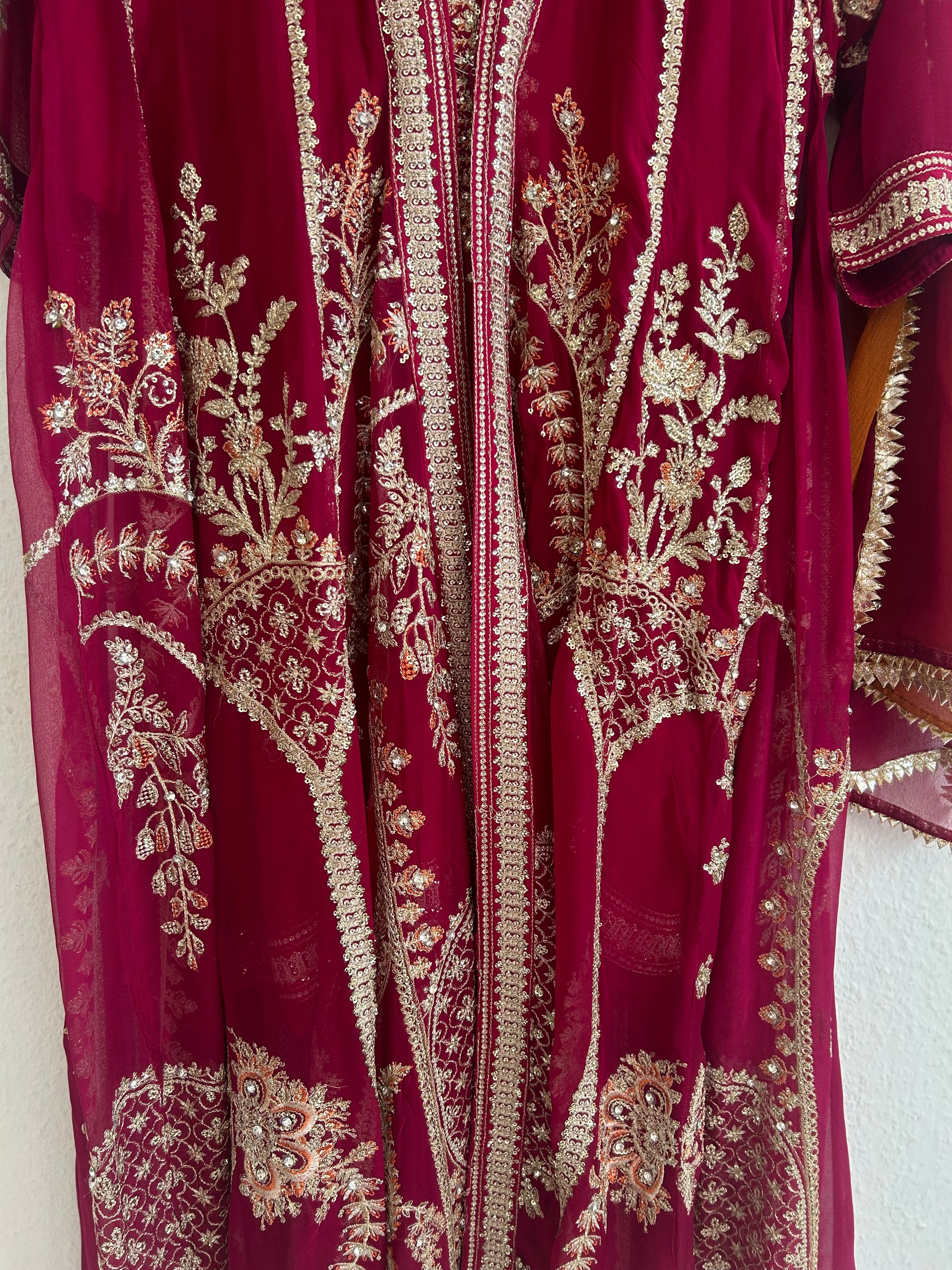 4 Piece gown pink