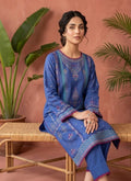 3 Piece khaddar Ink blue
