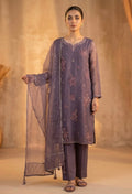3 Piece Organza Purple