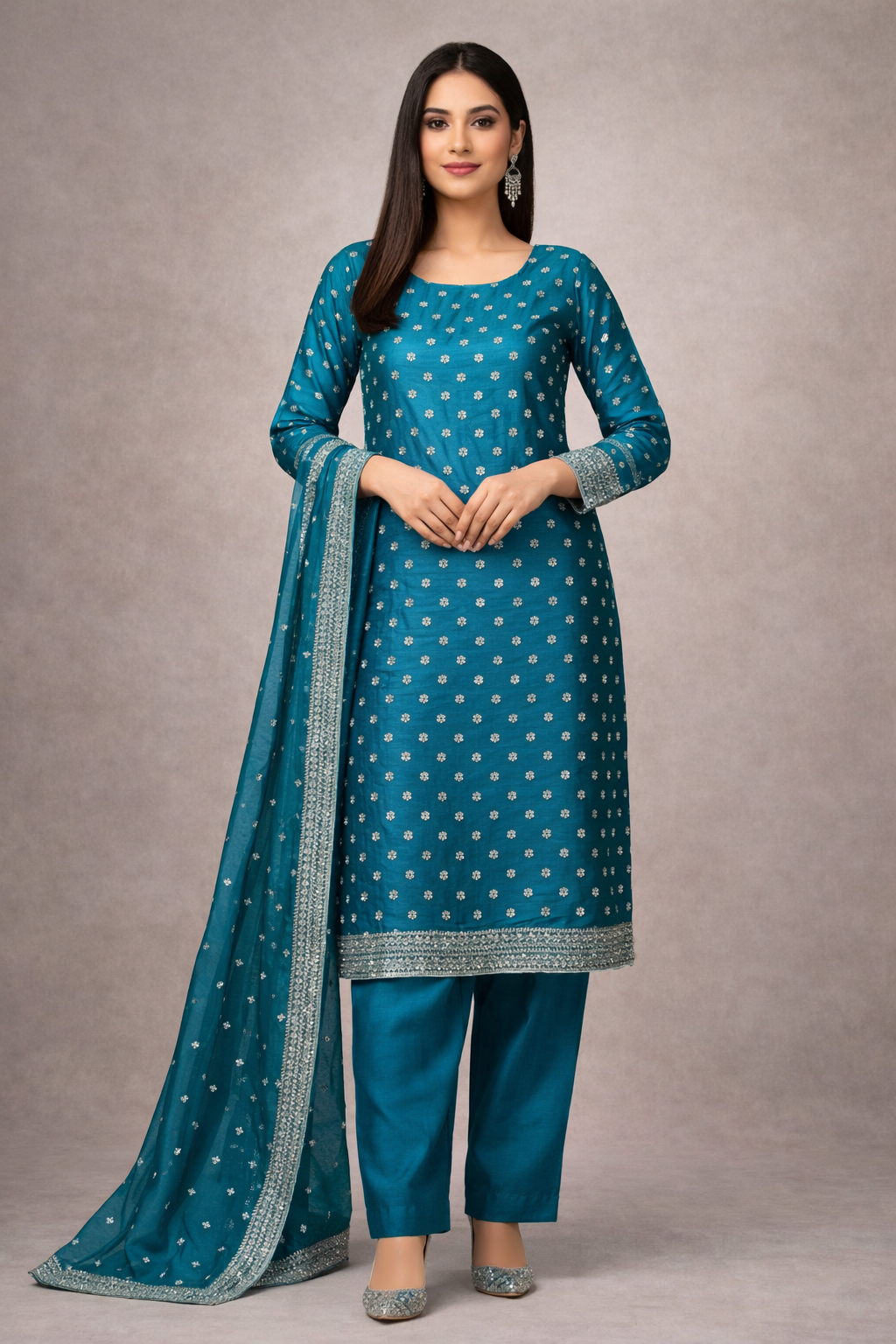 3 piece Zink sheesha silk