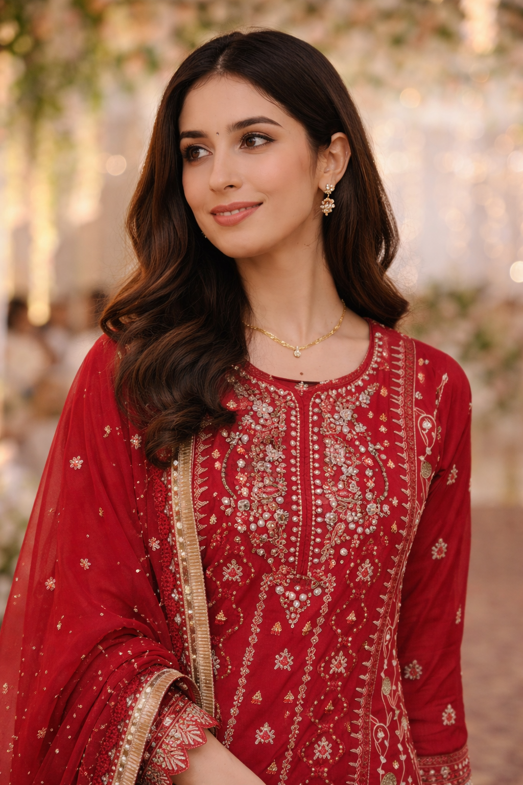 3 piece outfit Festive chiffon