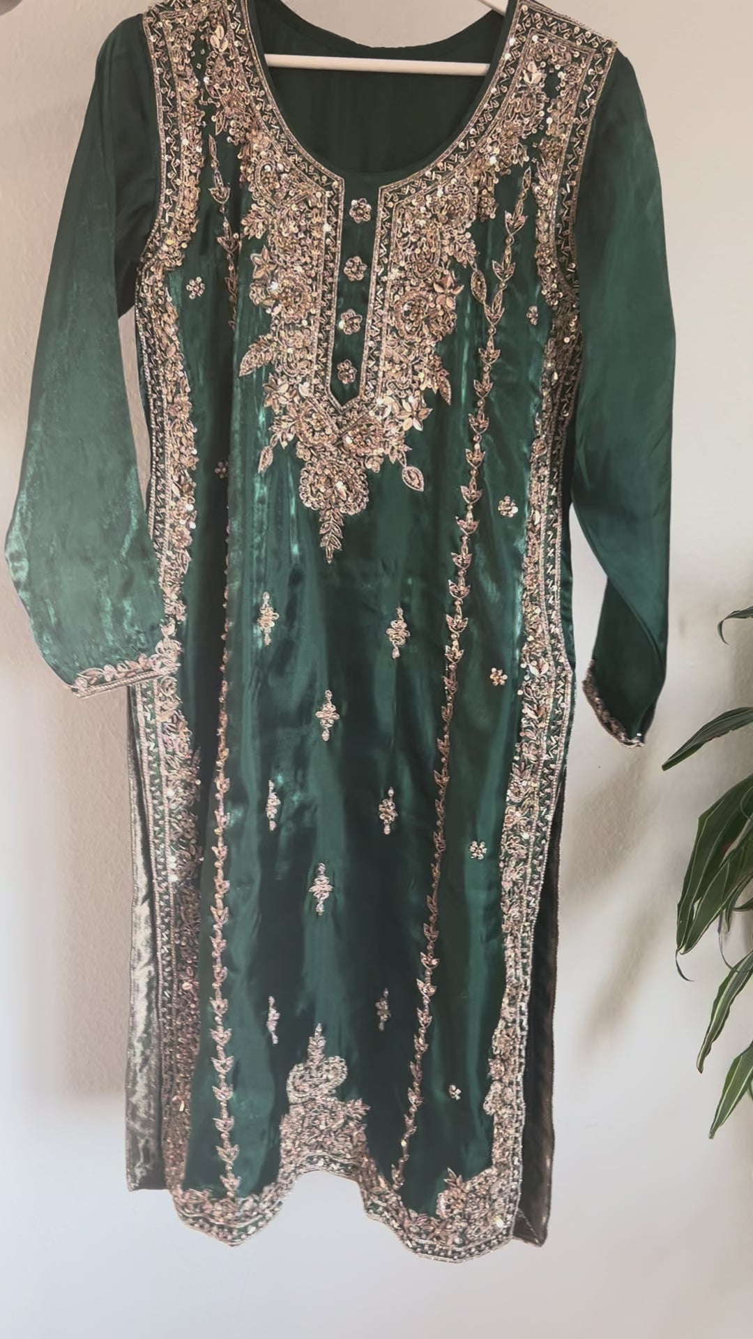 3-piece Silk Bottle green